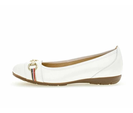 Gabor Ballerinasko Dame Hvite | 87263QHXW