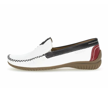 Gabor Loafers Dame Hvite | 86972OSCU