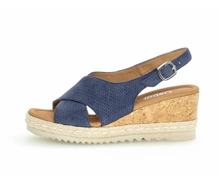 Gabor Sandaler Dame Blå | 43927QRIE