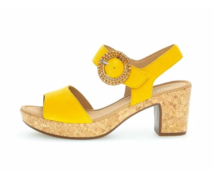 Gabor Sandaler Dame Gul | 94876XITA