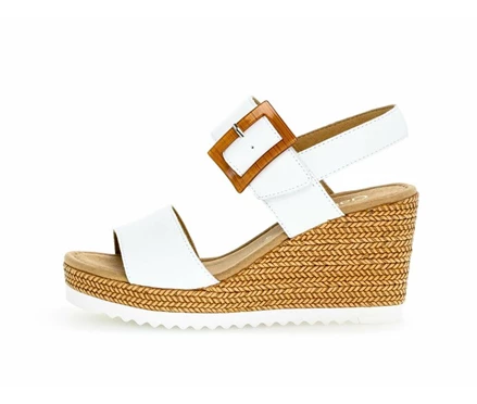 Gabor Sandaler Dame Hvite | 84219QRZV